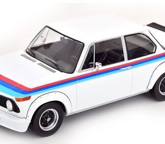 MODELCAR - Voiture de 1973 couleur blanche – BMW 2002 turbo - 1/18 - MOD18408R