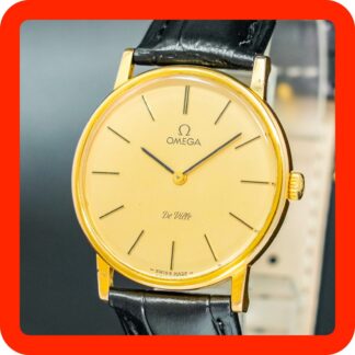 Vintage 1979 [MINT] OMEGA De Ville Cal.625 111.0140 Gold Round Men Watch