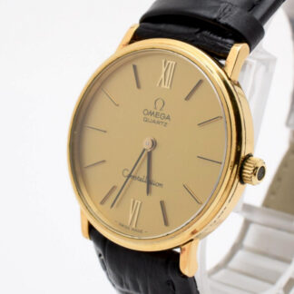 Montre Homme Vintage [EXC+5 /New Belt] Omega Constellation Gold Push Quartz...
