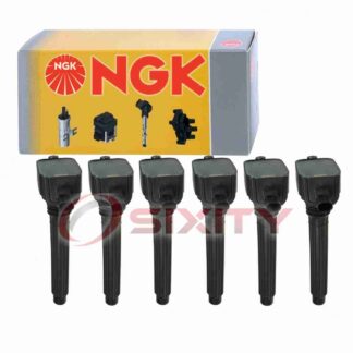 6 pc NGK Ignition Coils for 2019 Ram 1500 Classic 3.6L V6 Spark Plug Wire rh