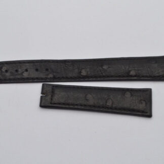 Bracelet En Cuir ROLEX 20MM Pour Boucle D'Ordinateur 16MM Noir Vintage 3