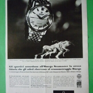 Omega Seamaster Automatic Olympiques Mexico 1966 Rare Vintage Publicité Montre