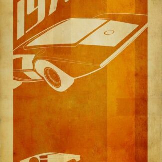 PLAQUE EN MÉTAL VINTAGE LANCIA STRATOS    30 X 20 CM