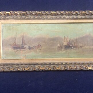 Beginning 19Th Century Painting Seascape Signed