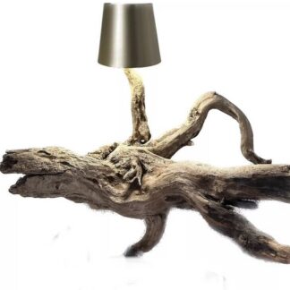 Lampe en bois flotté Art & Déco