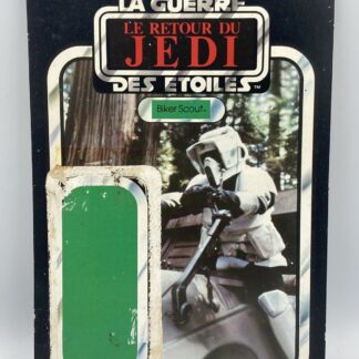 Vintage STAR WARS MECCANO RETOUR DU JEDI Cardback BIKER SCOUT France ROTJ