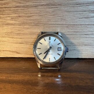 Omega Seamaster Vintage Chrono Argent Rond Automatique Montre Hommes Authentique