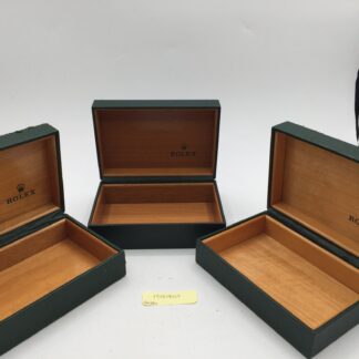 Coffret montre Rolex 3 coffret homme vert vintage authentique r70429013