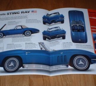 1966 Corvette Sting Ray Original Imp Brochure Specs Info 66 63 64 65 67 Stingray