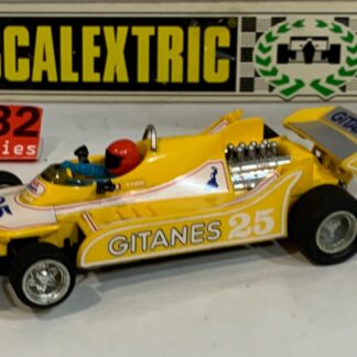 Slot Car SCX Scalextric Exin C-4060 Ligier JS-11 F1 #25 Jaune Didier Pironi