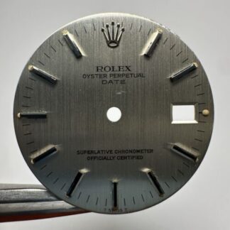 Rolex Date Cadran Argent Lin Shantung 34Mm 1500 1501 Cal 1560 1570 Vintage