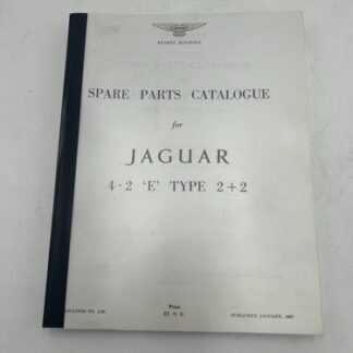 Jaguar 4.2 'E' Type 2+2 Spare Parts Catalogue New Condition