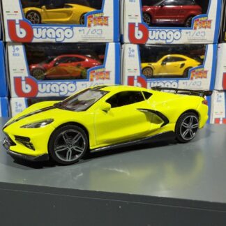Bburago Chevrolet Corvette Stingray Coupe 2020 Yellow 1:43 [Neuf]