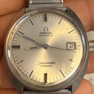 Omega Seamaster Cosmic Vintage Date Argent Rond Automatique Montre Hommes