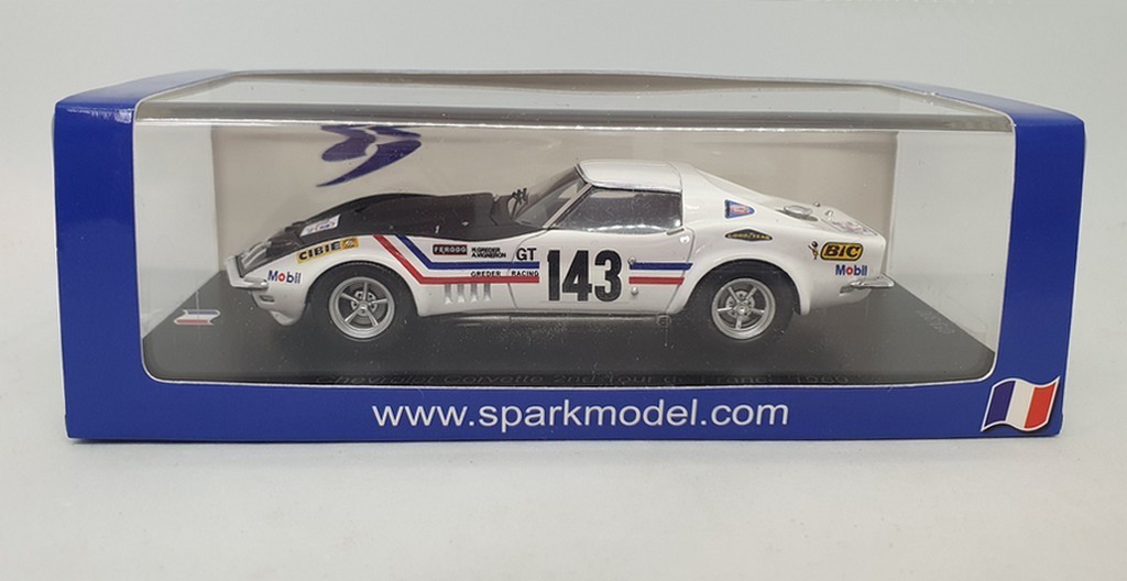 Chevrolet Corvette C3 #143 2ème Tour De France 1969 Greder 1/43 SPARK SF284