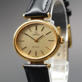 Vintage 1970s Omega De Ville Cal.625 Women's Gold Dial Manual Wind [Near Mint]