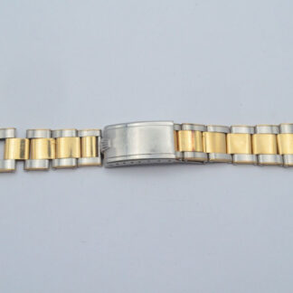 Rolex Vintage Flexible Rivet Bande Acier / Or 6636 Vintage Rare 20MM En 1966