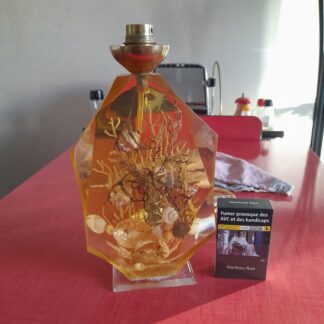 Vintage, lampe grande inclusion des années 60 en bon état