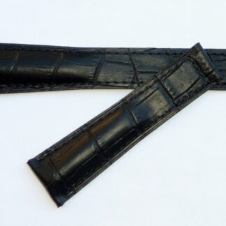 20mm, 20/18mm Pour Tag Heuer Monaco Noir Couleur Alligator-Style Bracelet