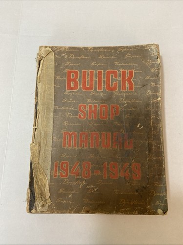 1948-1949 Original, Vintage Buick Shop Manual Service Repair Manual