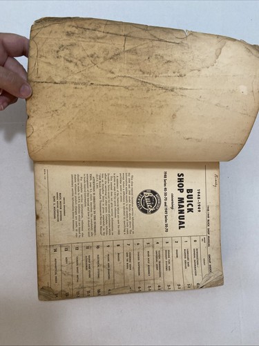 1948-1949 Original, Vintage Buick Shop Manual Service Repair Manual