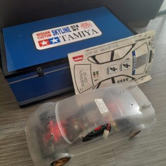 Tamiya TA02 Vintage + Carrosserie Volvo S40 + Boîte en Bois – À Réviser – Rare