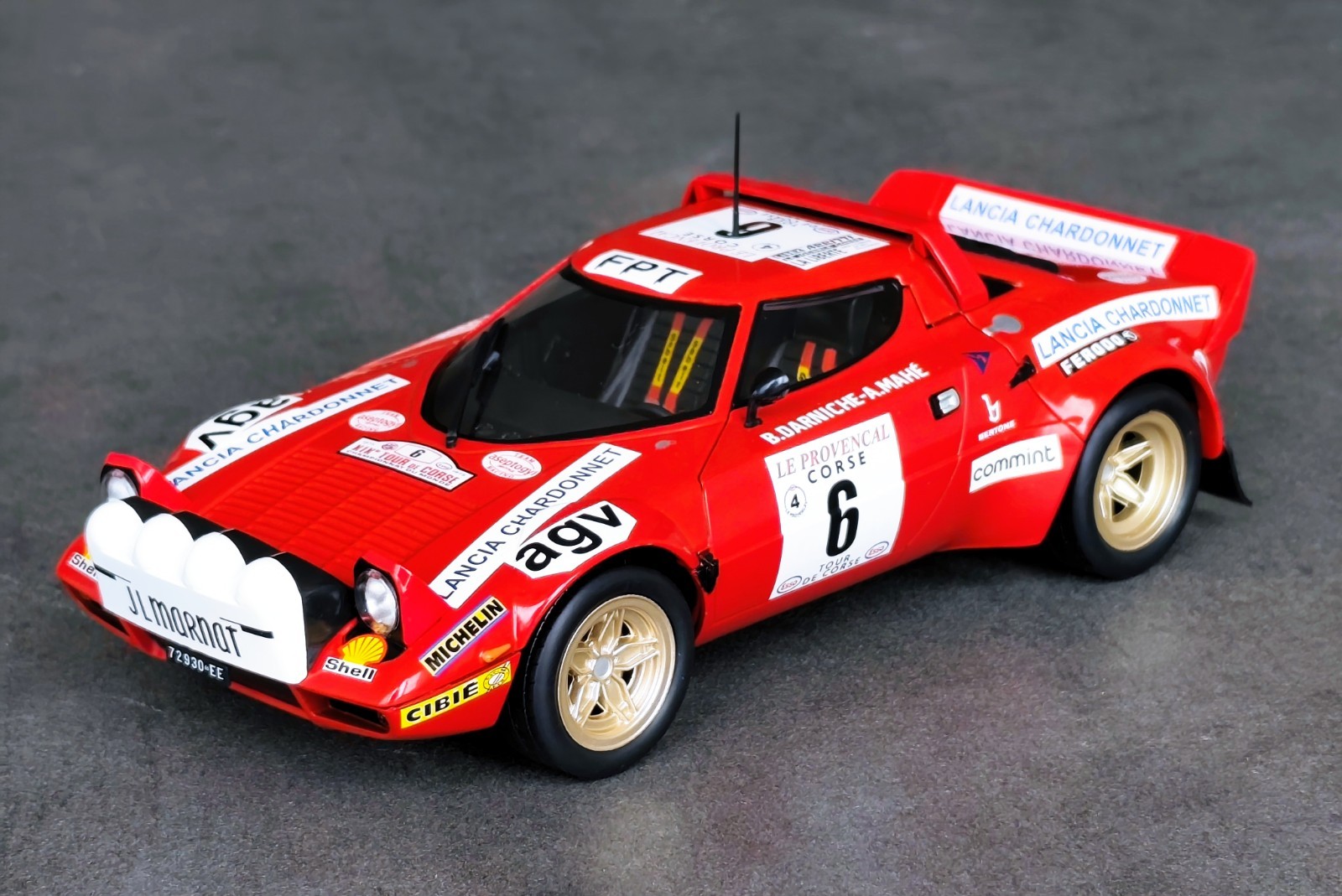 1:18 IXO Altaya Lancia Stratos HF Tour de Corse 1975 #6 Darniche & Mahé
