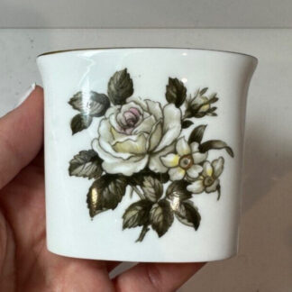 Vintage Royal Worcester Petit OS Chine Wild Rose Fleur Vase Fabriqué Angleterre