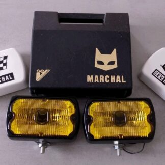 Headlight Sev Marchal 750 Neuf Nos Full Black Matra Bagheera Ford Mustang...
