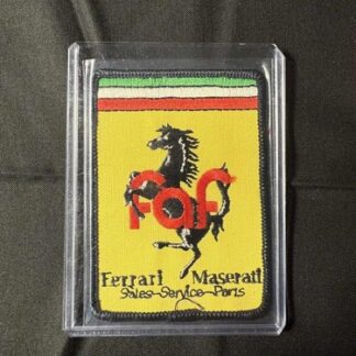 Vintage FAF Ferrari Maserati Dealer Patch 1970s–80s Sales Service Parts