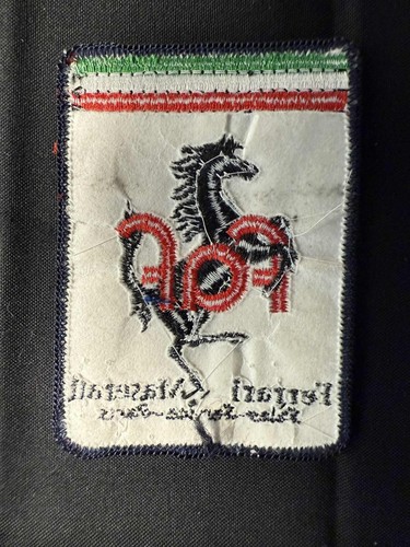 Vintage FAF Ferrari Maserati Dealer Patch 1970s–80s Sales Service Parts