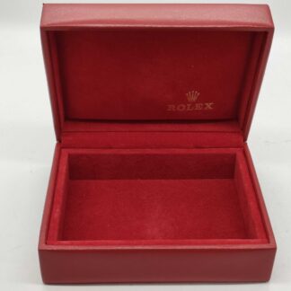 VINTAGE AUTHENTIQUE ROLEX boîtier boîte de montre rouge 14.00.02 sans cuir...