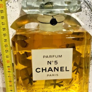 Rare Factice parfum Géant N°5 Chanel 22cm vintage en parfait état comme neuf
