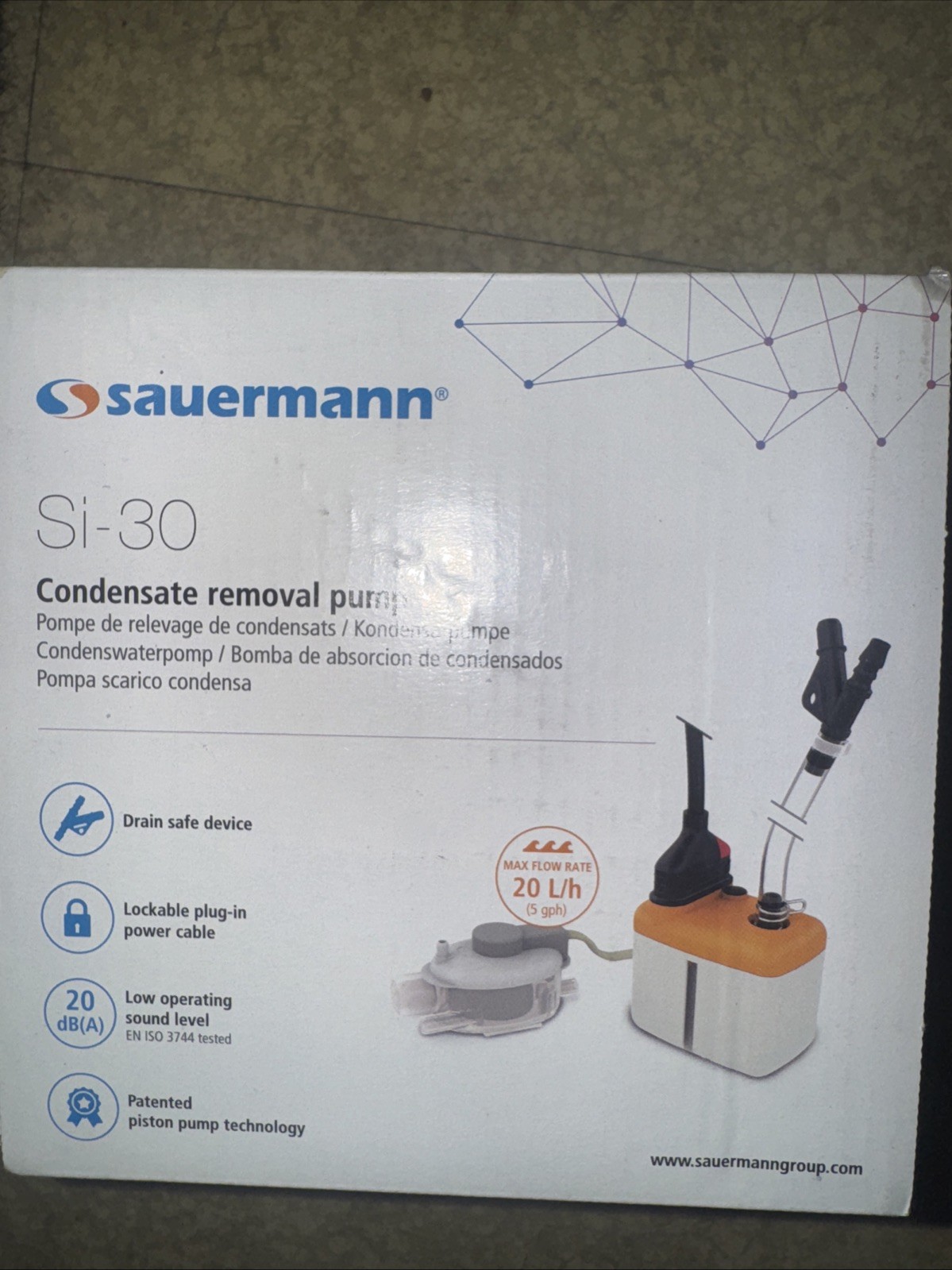 Pompe de Relevage à Condensat Sauermann Si-30