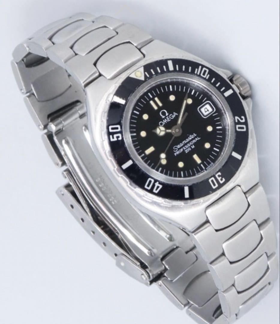 Boîtier Omega Seamaster 200 Pre Bond Ladies Vintage 1980s Quartz Cal 1424 28mm