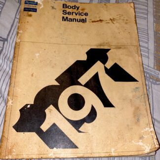 1971 PLYMOUTH CHRYSLER IMPERIAL SHOP MANUAL ORIGINAL VINTAGE BODY SERVICE MANUAL