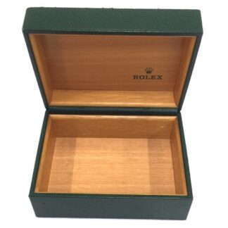 VINTAGE AUTHENTIQUE BOÎTE DE MONTRE ROLEX boîtier bois vert 64.00.02 sans int...