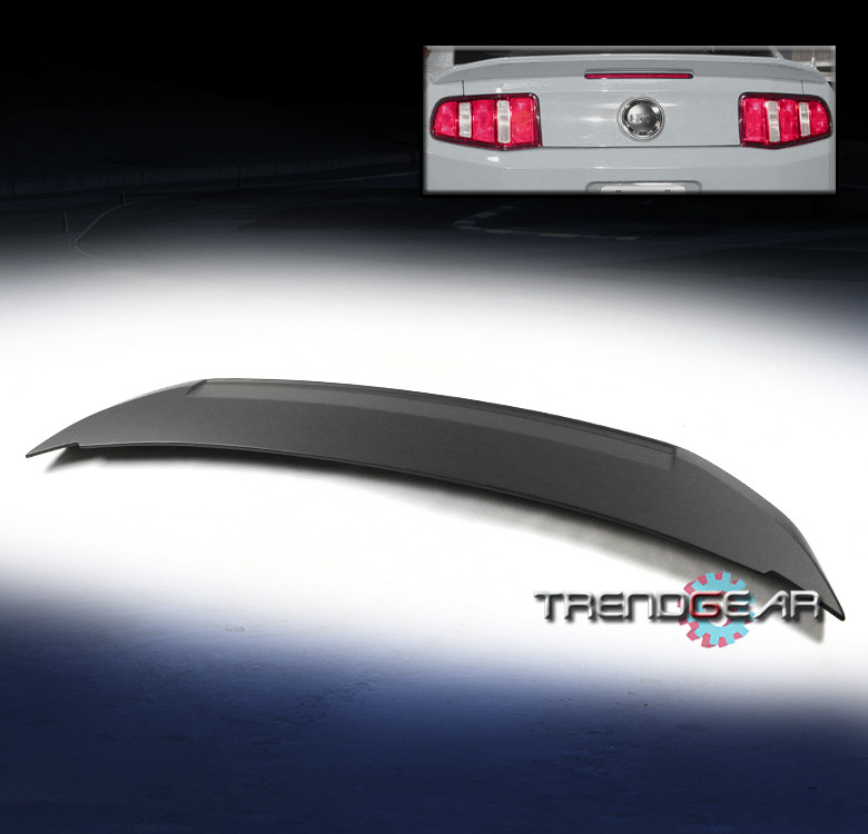 2010-2014 FORD MUSTANG SHELBY GT350 STYLE BLACK REAR TAIL TRUNK LIP ABS SPOILER