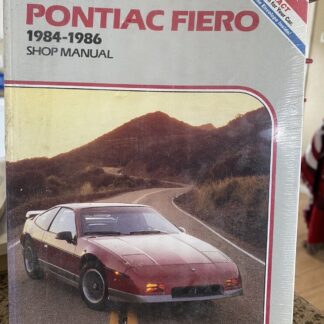 Vintage Original Clymer Pontiac Fiero 1984-1986 Shop Manual New In Plastic