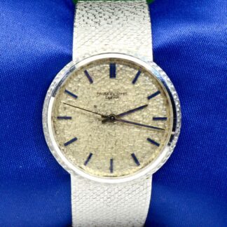 Homme Vintage 1970s Patek Philippe Geneve Montre En 18K or Blanc REF.3563 2