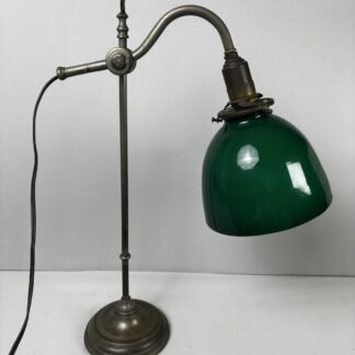 Rare lampe de bureau « banquier », France Art Déco ~1930 Ancienne