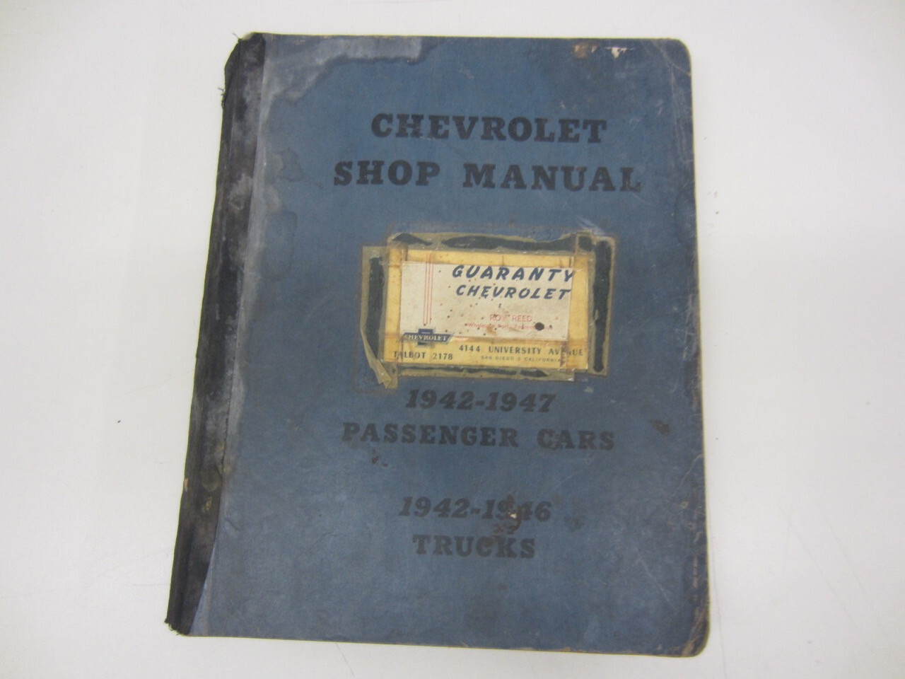 Vintage Original 1942-1947 Cars 1942 -1946 Trucks CHEVROLET Shop Service Manual