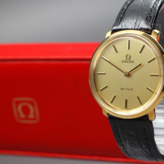 [Near MINT] Vintage Omega De Ville TOOL.104 Gold Men's Handing Watch