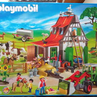 PLAYMOBIL 5005 FERME ANCIENNE TRADITIONNELLE ANIMAUX TRACTEUR ULTRA RARE NEUF