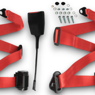 Ceinture De Sécurité Dreipunkt 30 Cm Rouge Pour Jaguar E-Type, XK, XS Ensemble