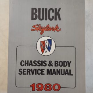 NOS Vintage Original 1980 Buick 80 Skylark Chassis Service Shop Manual