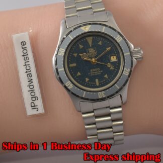 Montre de plongée vintage TAG Heuer 972.608 2000 comme neuve cadran bleu...