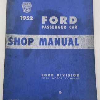 1952 Ford Passenger Car Shop Manual OEM Vintage Original Service Book