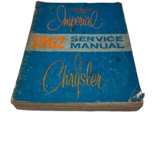 VTG Factory Shop  Service Manual for all 1962 Chrysler & Imperial Original Book