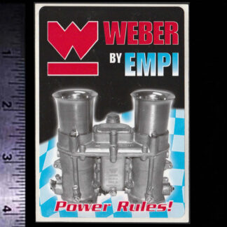 WEBER Carburetors EMPI - Original Vintage Racing Decal/Sticker Dune Buggy Bug